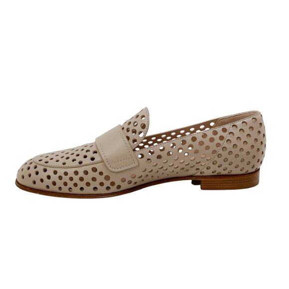 Gianvito Rossi Mousse Thierry Classic Perforated Loafer Flats - Picture 3 of 8